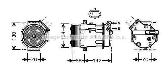 Compressor, air conditioning (OLK465)
