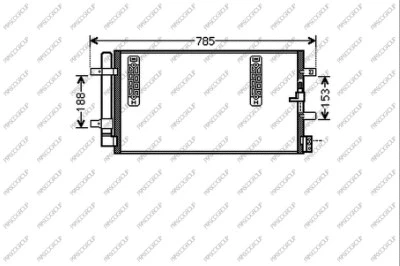 Condenser, air conditioning (AD024C001)