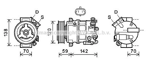 Compressor, air conditioning (OLK578)