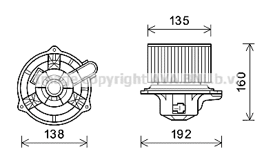 Electric Motor, interior blower (HY8553)