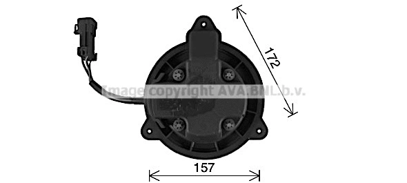 Electric Motor, interior blower (AL8150)