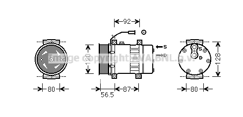 Compressor, air conditioning (VLAK062)