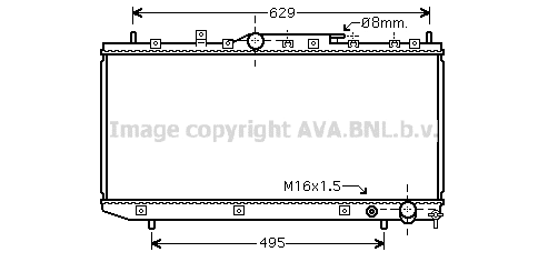 Radiator, engine cooling (TOA2324)