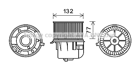 Electric Motor, interior blower (FD8572)