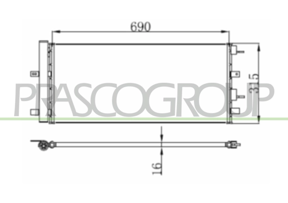 Condenser, air conditioning (FD080C001)