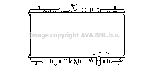 Radiator, engine cooling (HD2057)