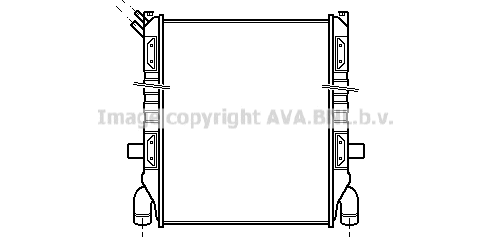 Radiator, engine cooling (SC2003)