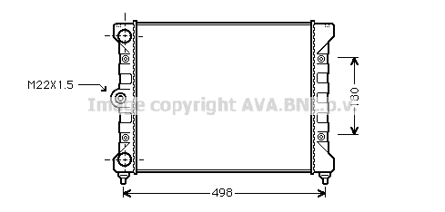 Radiator, engine cooling (VN2028)