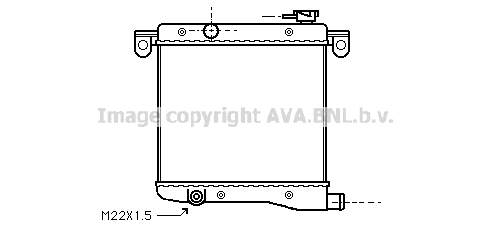 Radiator, engine cooling (FT2012)