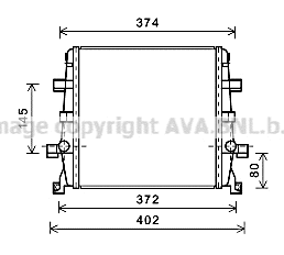 Radiator, engine cooling (AI2362)