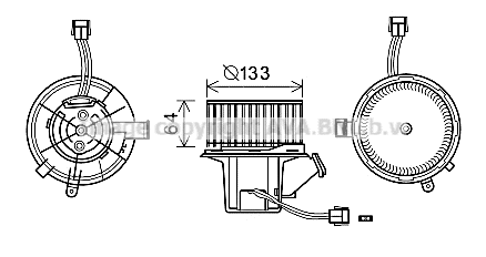Electric Motor, interior blower (MS8640)
