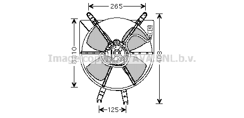 Fan, engine cooling (HD7506)