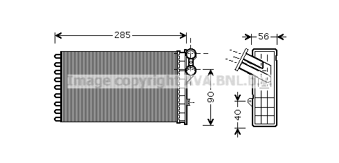 Heat Exchanger, interior heating (CNA6239)