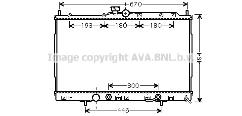 Radiator, engine cooling (MT2185)