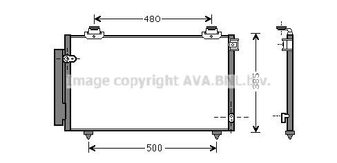 Condenser, air conditioning (TO5431D)