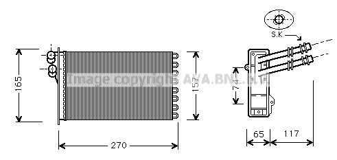Heat Exchanger, interior heating (VN6175)