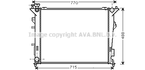 Radiator, engine cooling (KA2107)