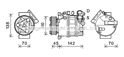Compressor, air conditioning (VOK192)