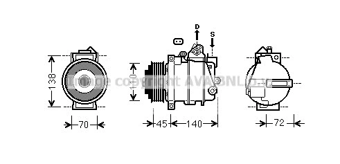 Compressor, air conditioning (MSAK568)