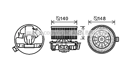 Electric Motor, interior blower (DN8383)