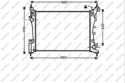 Radiator, engine cooling (FT342R003)