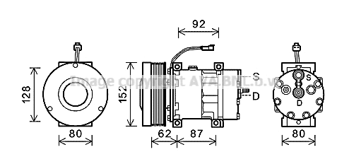 Compressor, air conditioning (CPAK014)