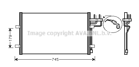 Condenser, air conditioning (FDA5367)