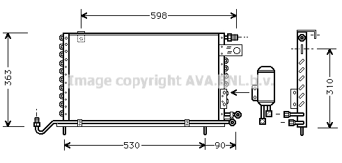 Condenser, air conditioning (VN5118)