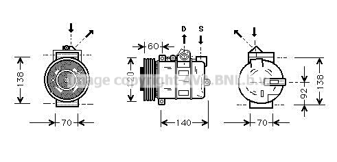 Compressor, air conditioning (AUAK050)