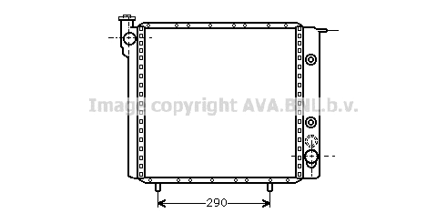 Radiator, engine cooling (RT2072)