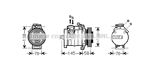Compressor, air conditioning (MSAK494)