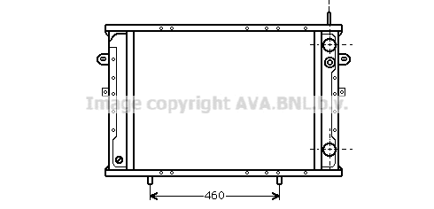 Radiator, engine cooling (RT2171)