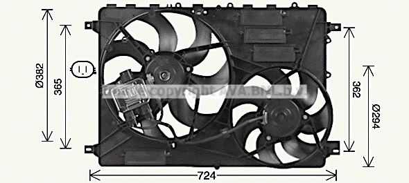 Fan, engine cooling (AU7506)