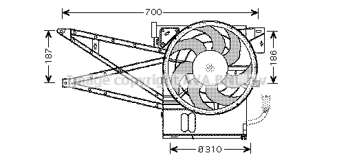 Fan, engine cooling (OL7515)