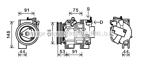 Compressor, air conditioning (DNK335)