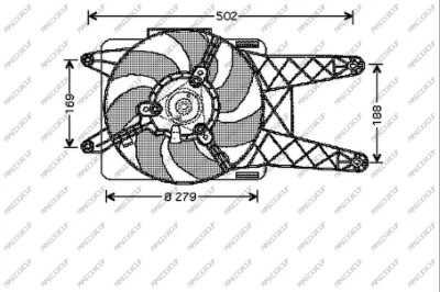 Fan, engine cooling (FT020F001)