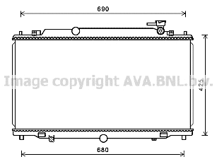 Radiator, engine cooling (MZ2280)