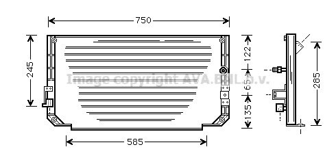 Condenser, air conditioning (TO5271)