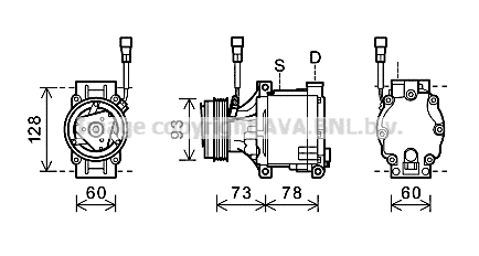 Compressor, air conditioning (SUK080)