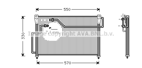 Condenser, air conditioning (MZ5107)