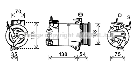 Compressor, air conditioning (FDK478)