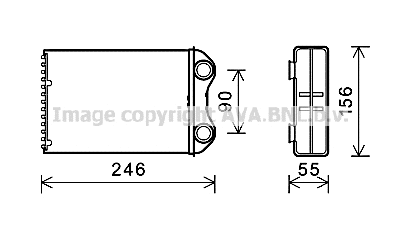 Heat Exchanger, interior heating (BW6426)