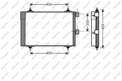 Condenser, air conditioning (CI715C002)