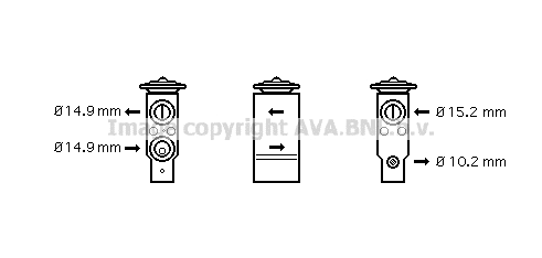 Expansion Valve, air conditioning (AL1094)