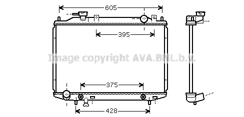 Radiator, engine cooling (MZ2204)
