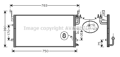 Condenser, air conditioning (HY5135)