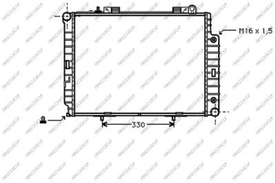 Radiator, engine cooling (ME035R021)
