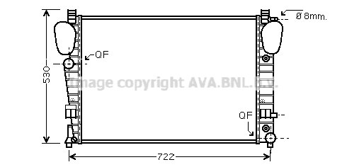 Radiator, engine cooling (MSA2311)