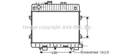 Radiator, engine cooling (BW2071)