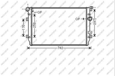Radiator, engine cooling (ST056R002)
